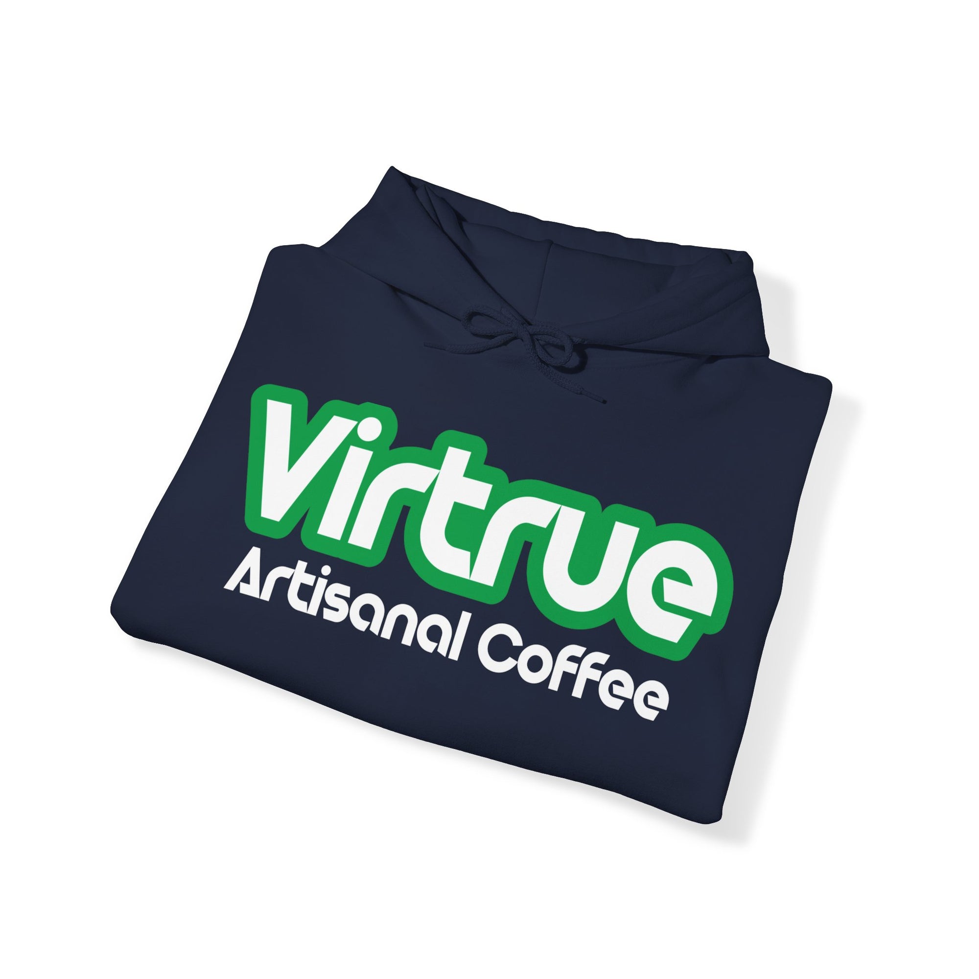 Virtrue coffee sweatshirt folded