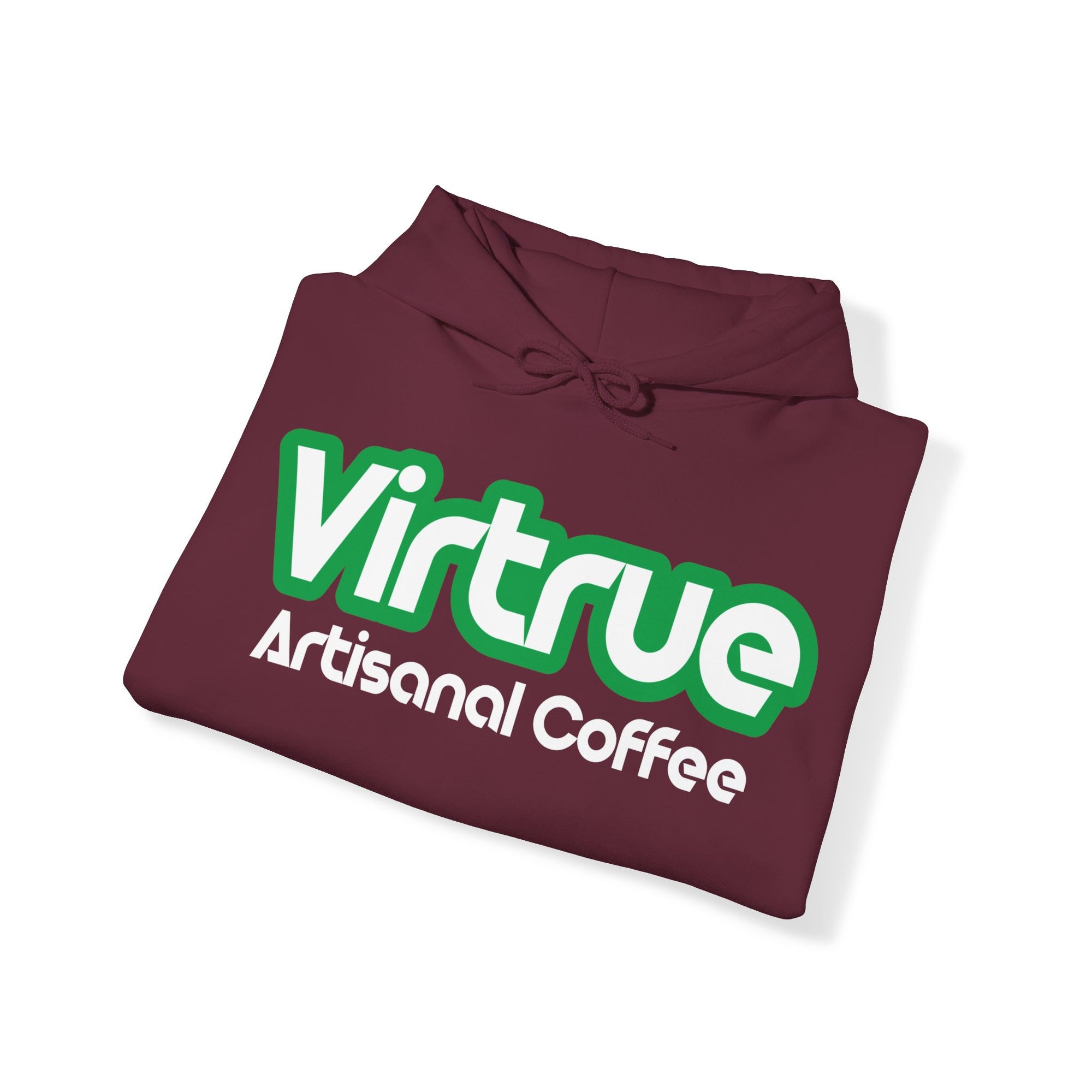 Virtrue coffee sweatshirt folded