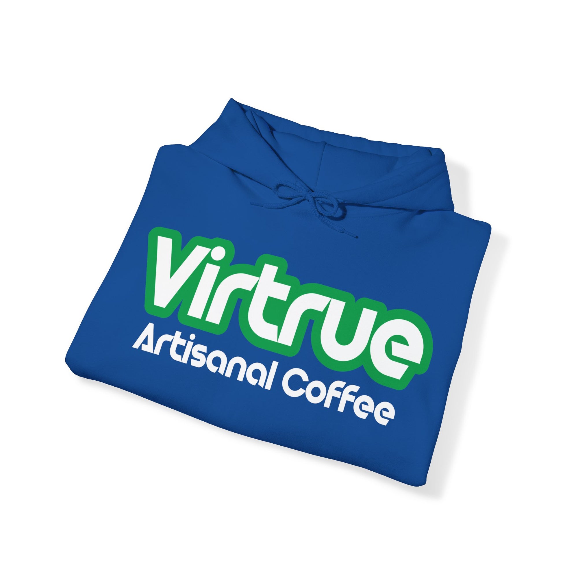 Virtrue coffee sweatshirt folded