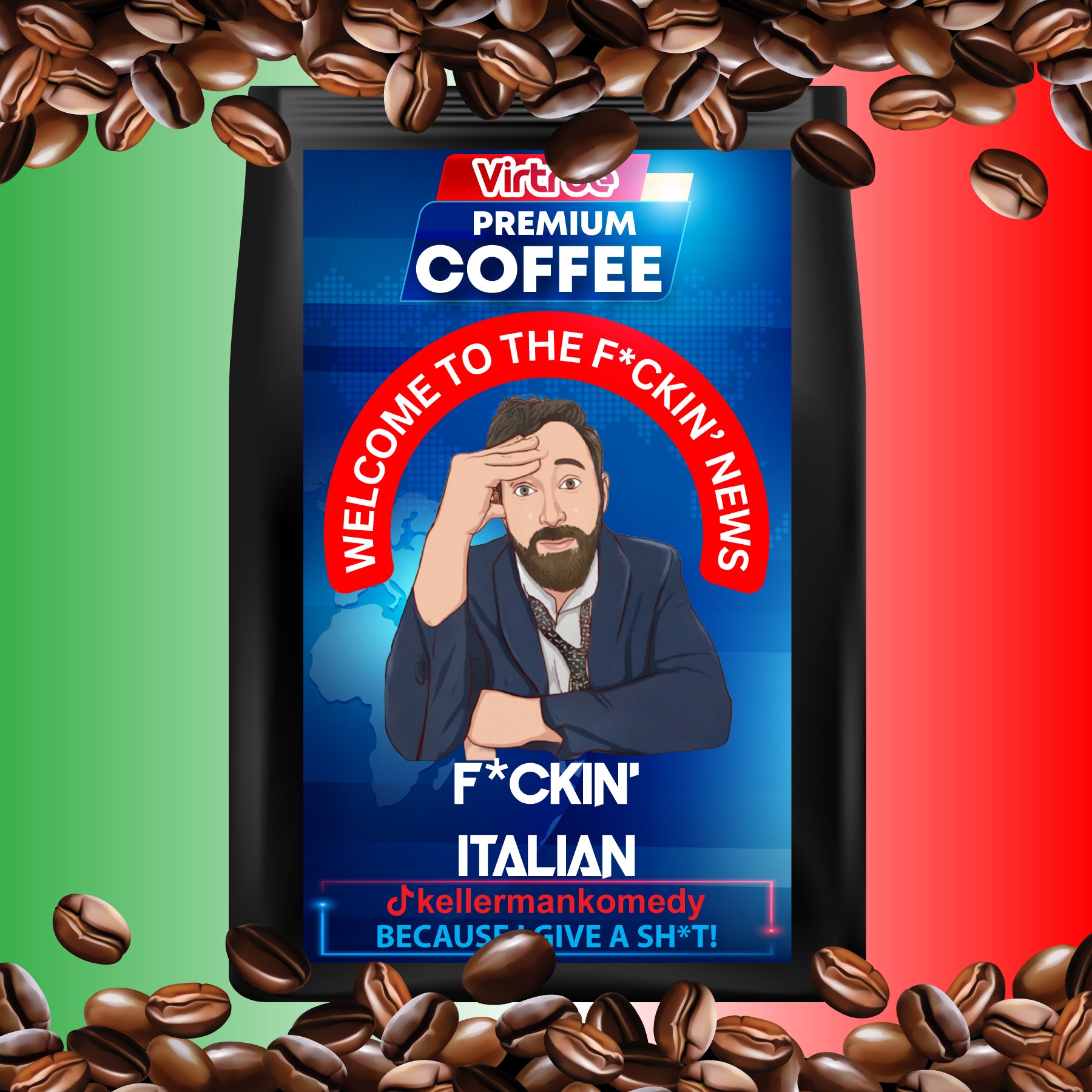 Kellerman Dark Roast Coffee 16oz - Inspired by The F*ckin' News