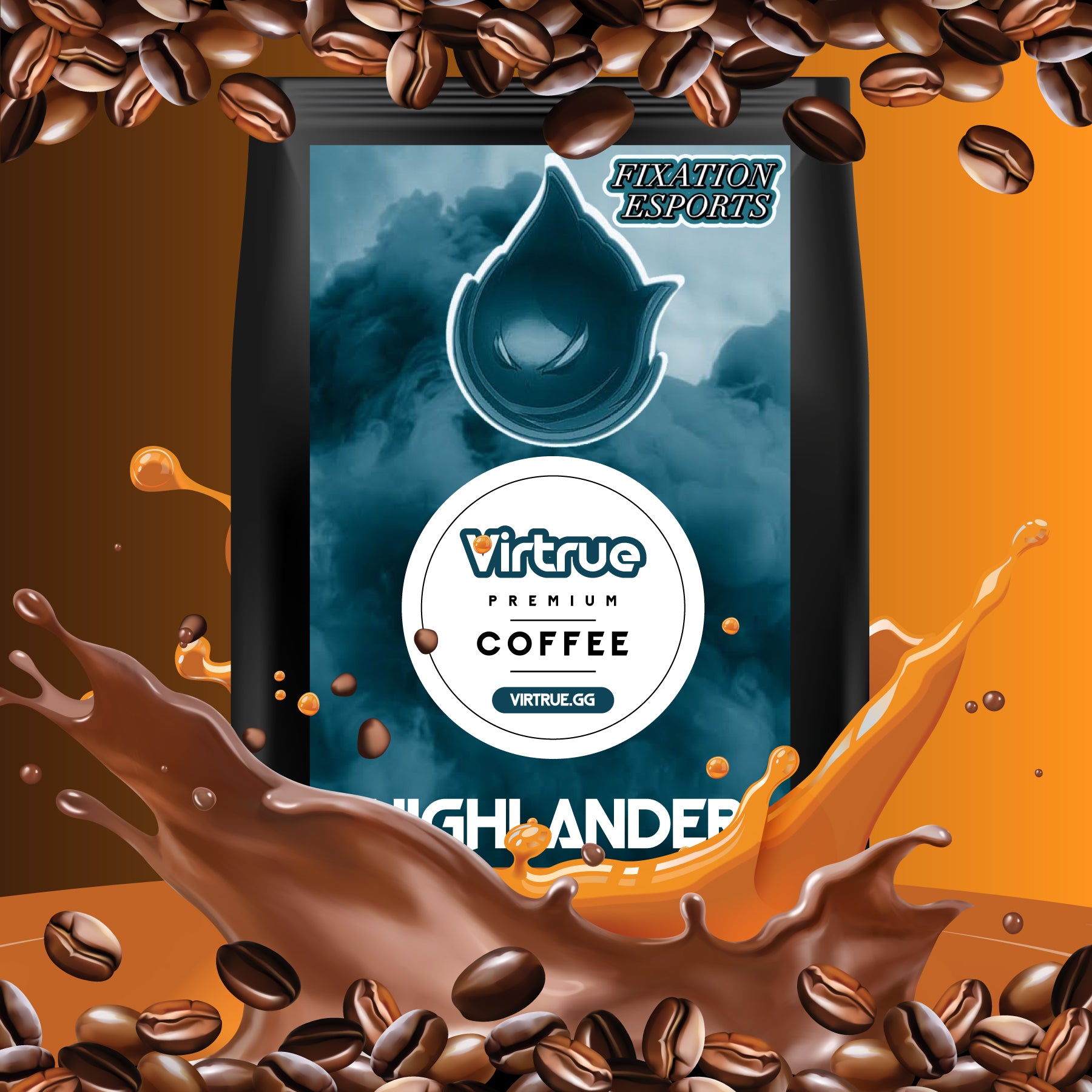 Fixation Esports Flavored Coffee 16oz