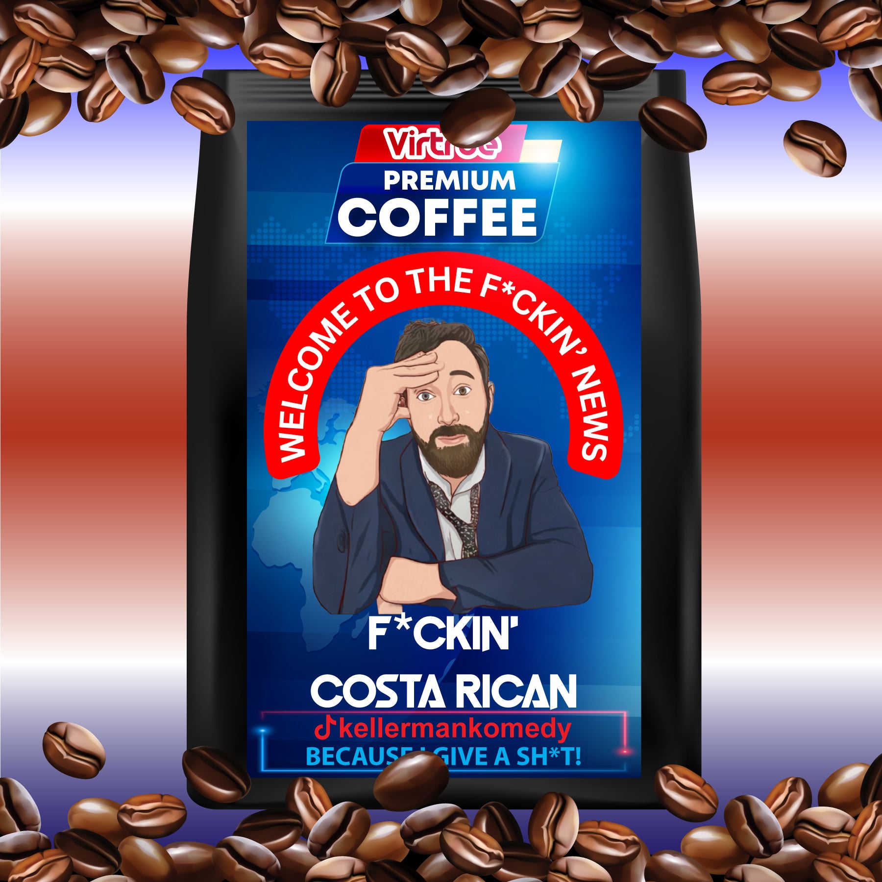 Kellerman Light Roast Coffee 16oz - Inspired by The F*ckin' News