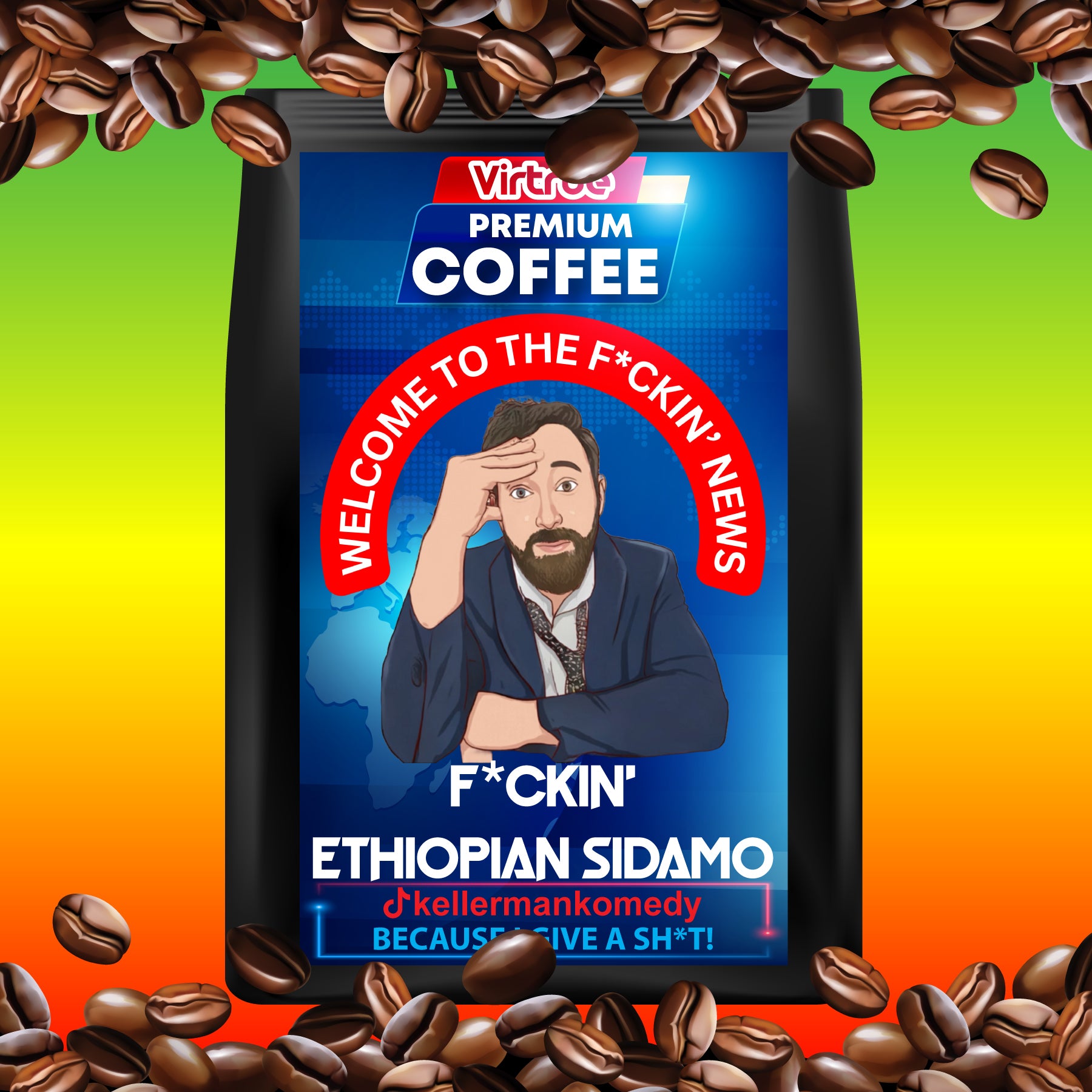 Kellerman Light Roast Coffee 16oz - Inspired by The F*ckin' News