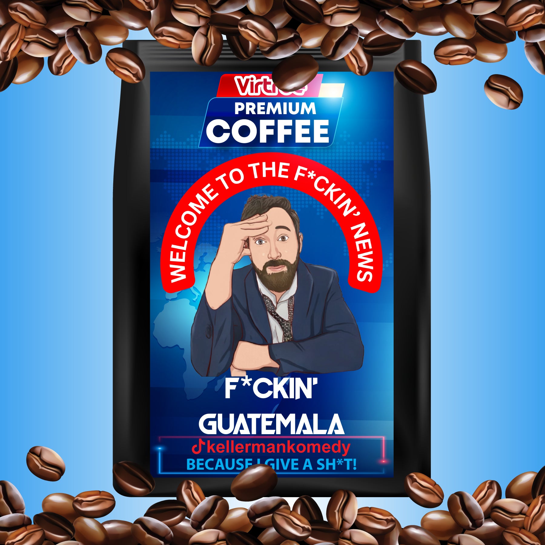 Kellerman Dark Roast Coffee 16oz - Inspired by The F*ckin' News