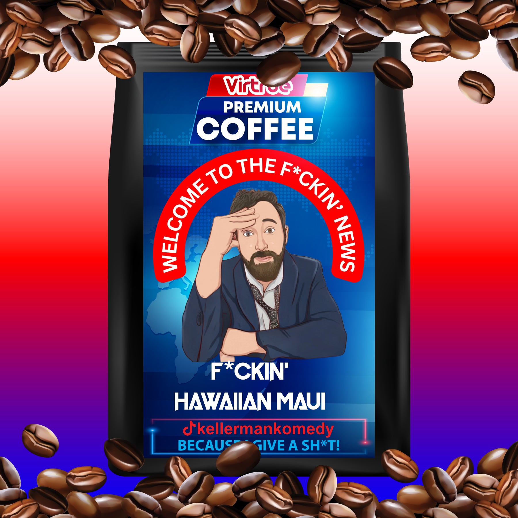 Kellerman Light Roast Coffee 16oz - Inspired by The F*ckin' News