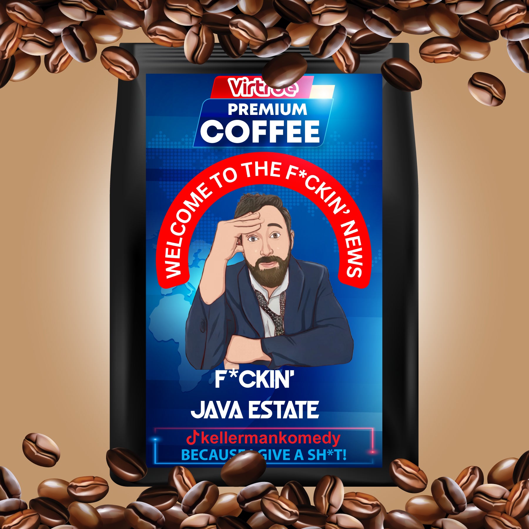 Kellerman Light Roast Coffee 16oz - Inspired by The F*ckin' News