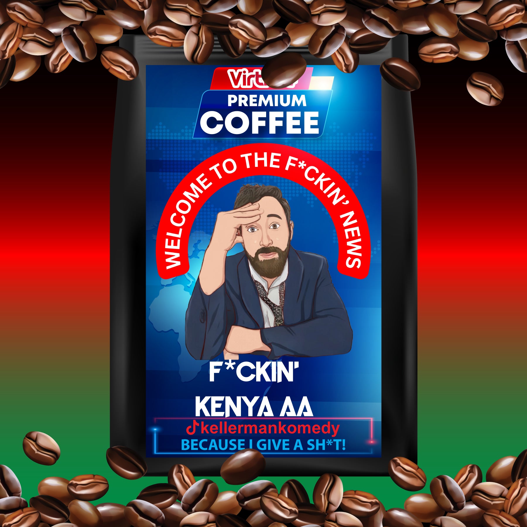 Kellerman Light Roast Coffee 16oz - Inspired by The F*ckin' News