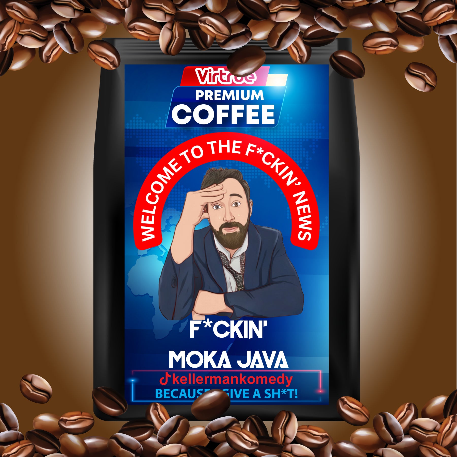 Kellerman Light Roast Coffee 16oz - Inspired by The F*ckin' News
