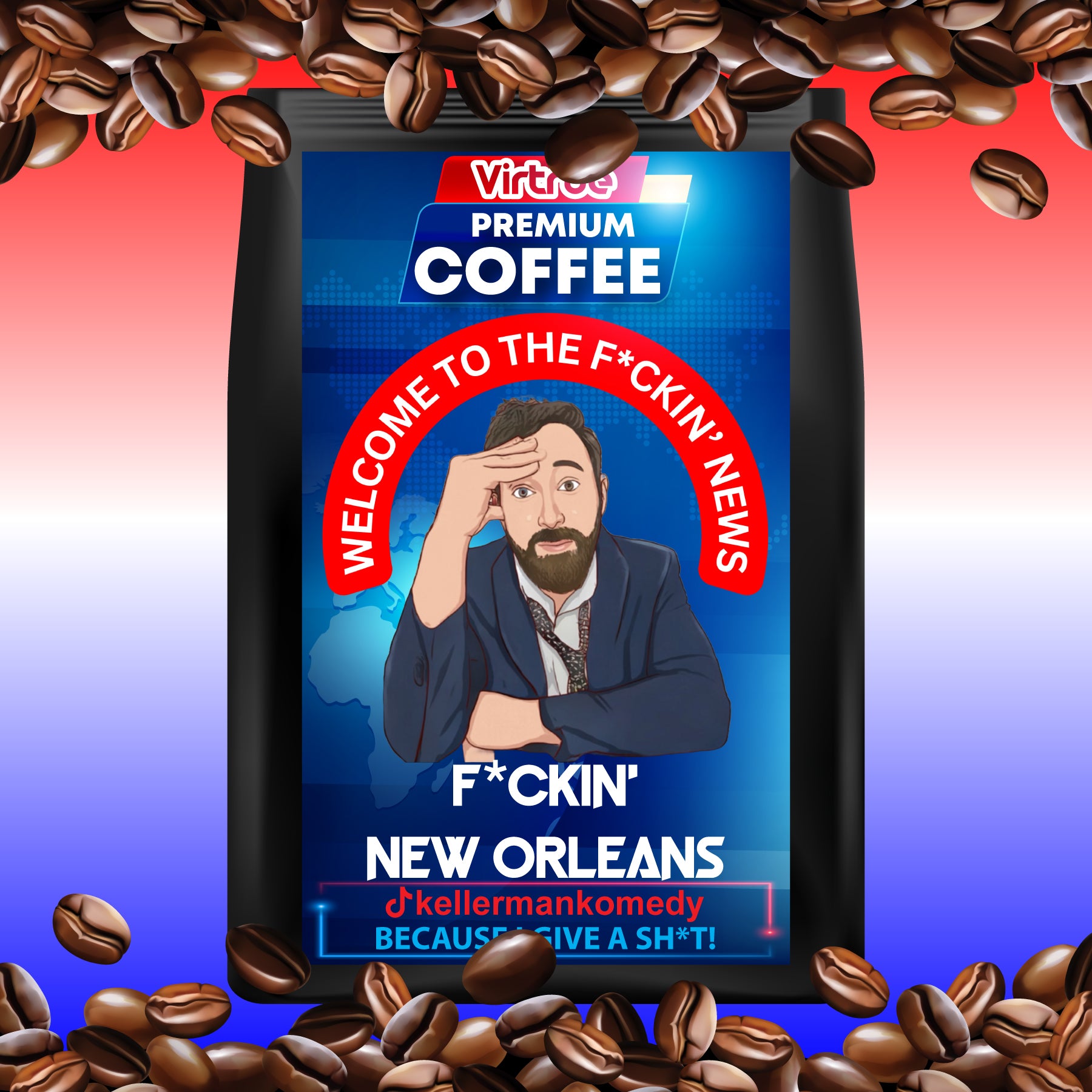 Kellerman Dark Roast Coffee 16oz - Inspired by The F*ckin' News