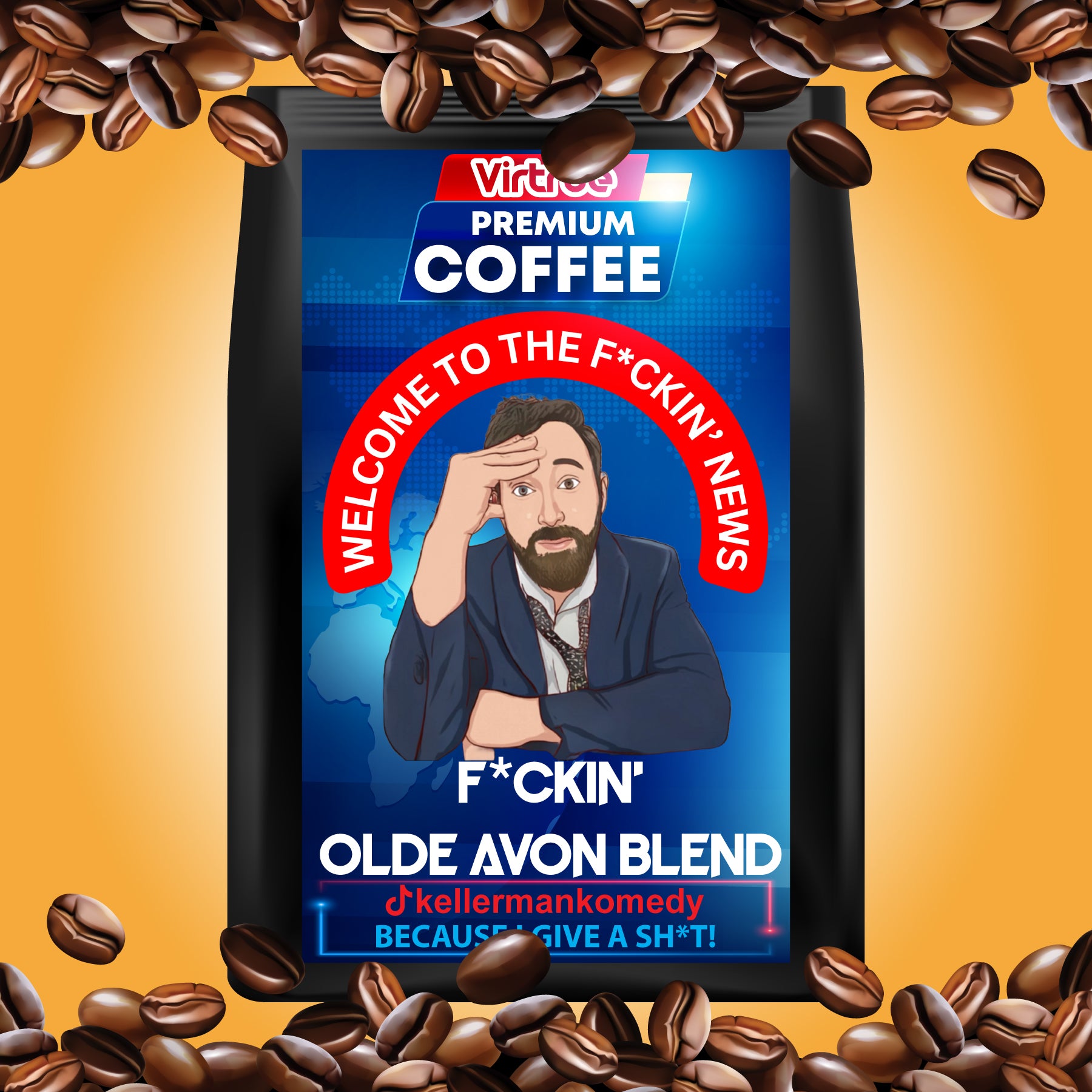 Kellerman Light Roast Coffee 16oz - Inspired by The F*ckin' News
