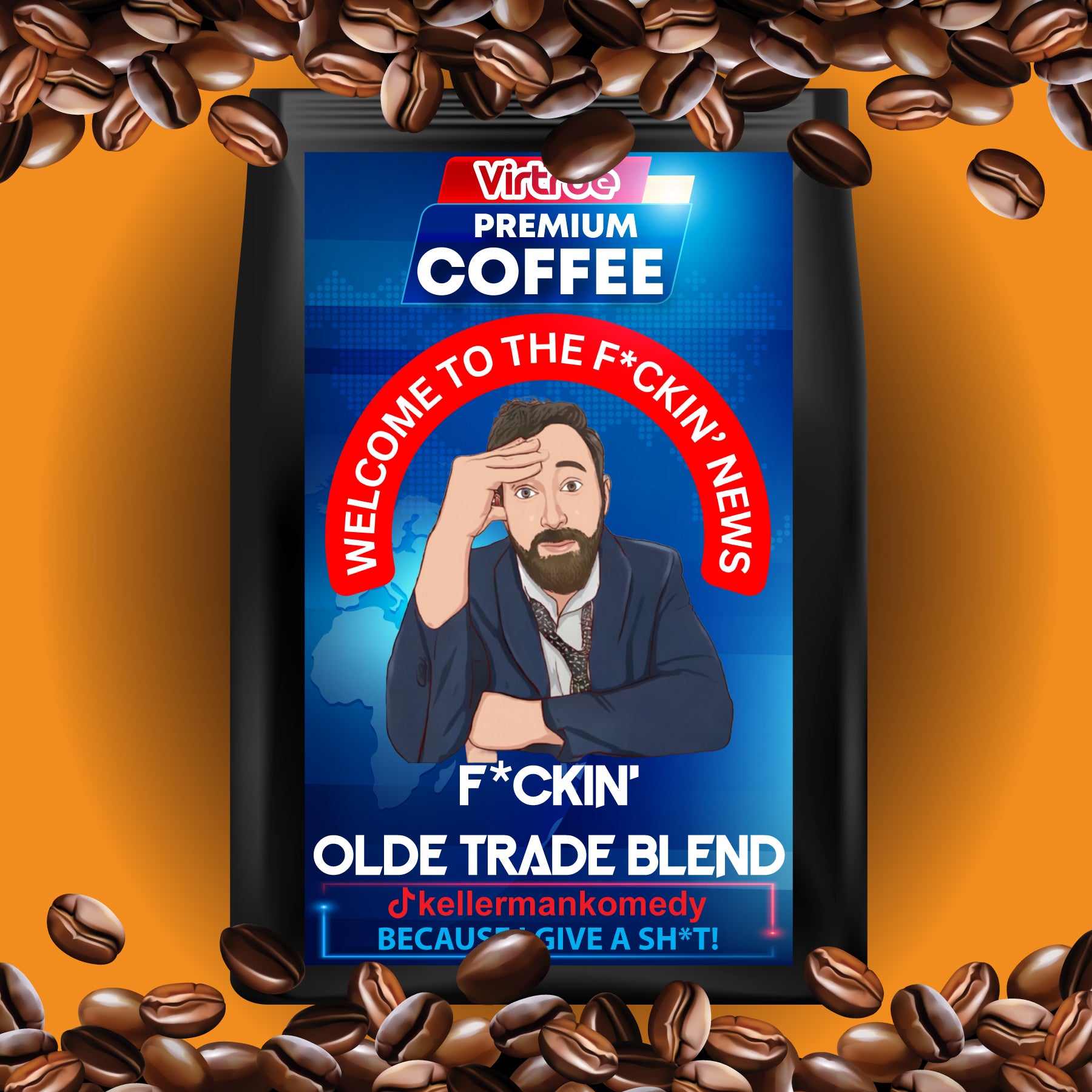Kellerman Light Roast Coffee 16oz - Inspired by The F*ckin' News