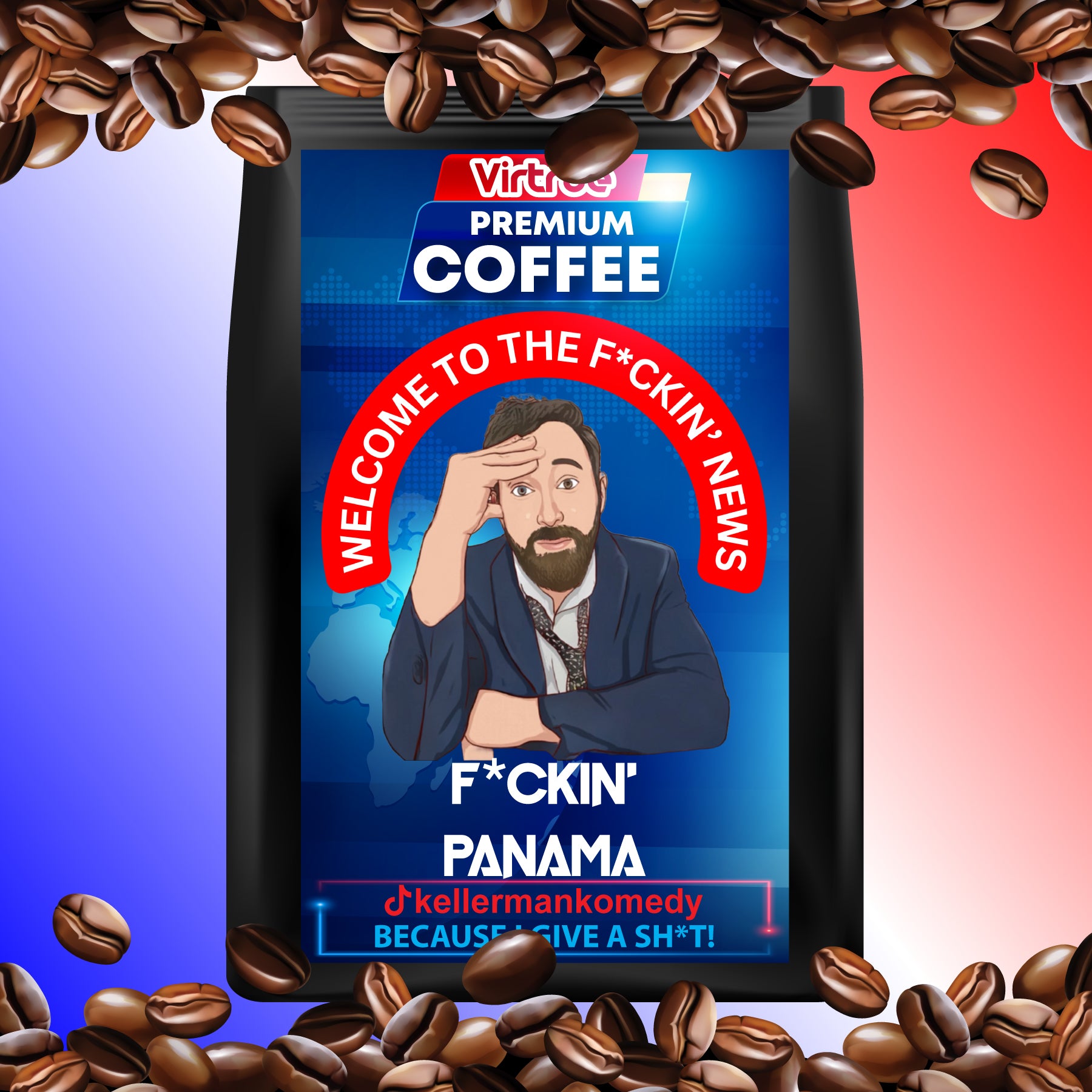 Kellerman Dark Roast Coffee 16oz - Inspired by The F*ckin' News