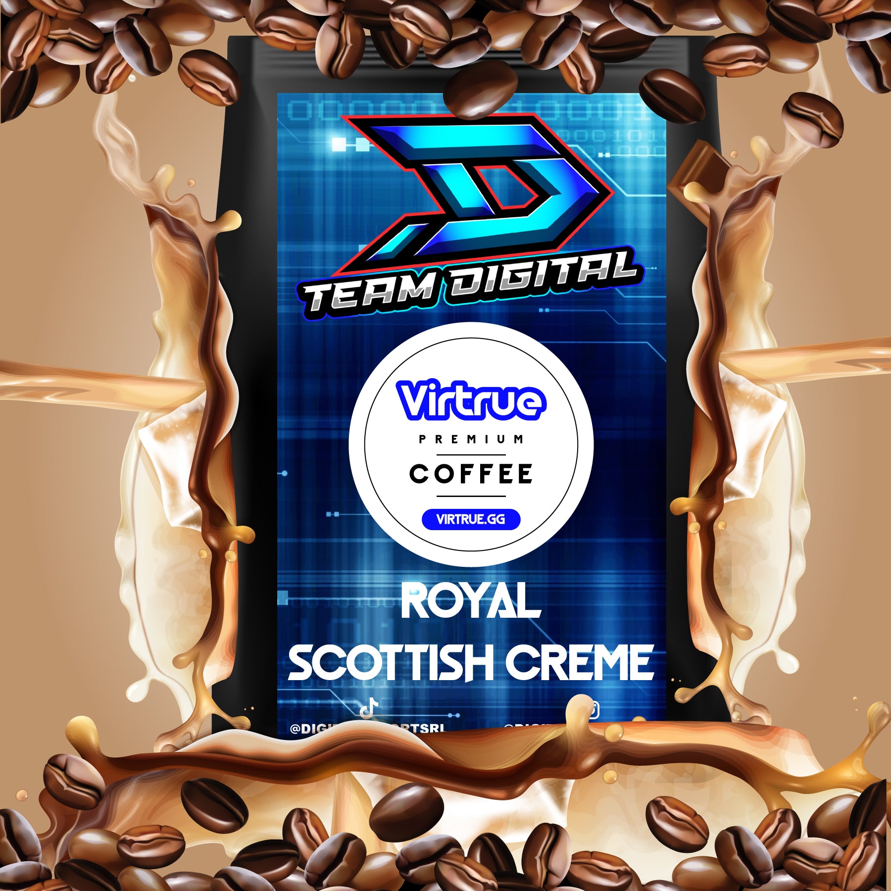 Team Digital Flavored Coffee 16oz