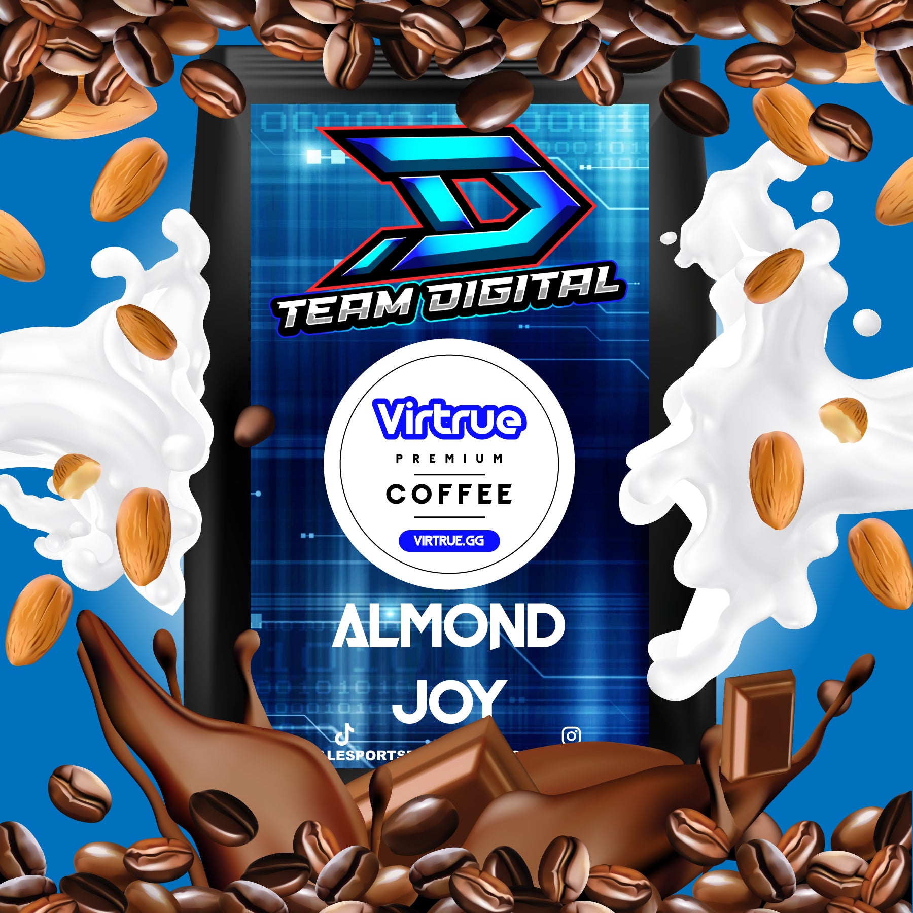Team Digital Flavored Coffee 16oz