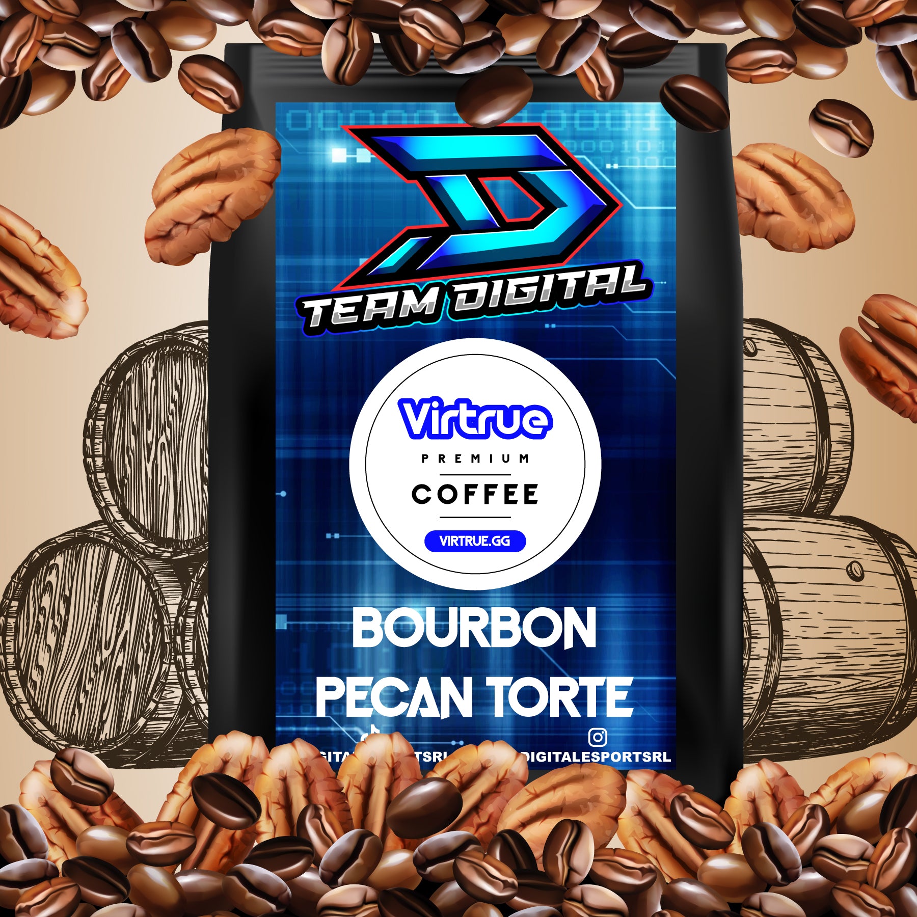 Team Digital Flavored Coffee 16oz