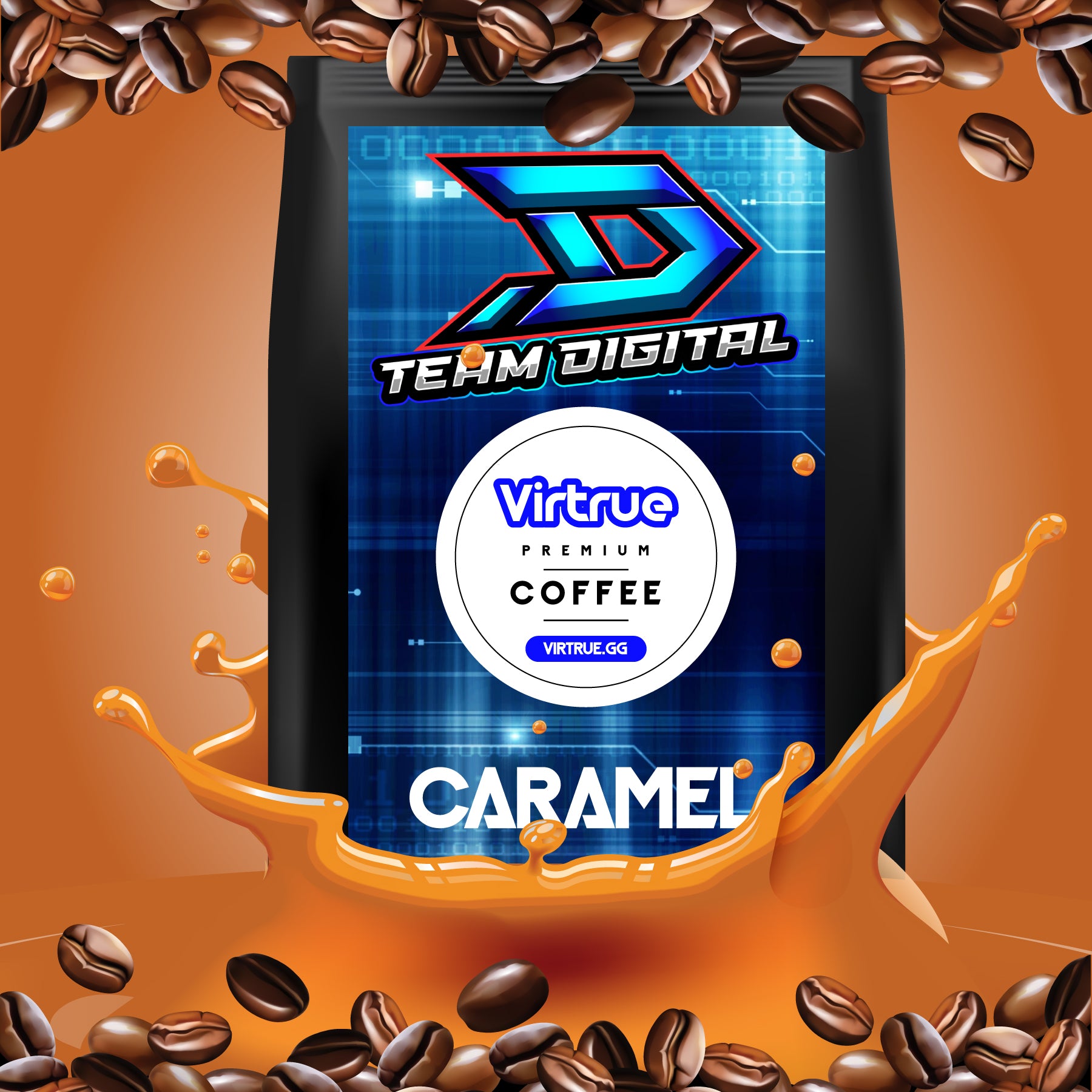 Team Digital Flavored Coffee 16oz