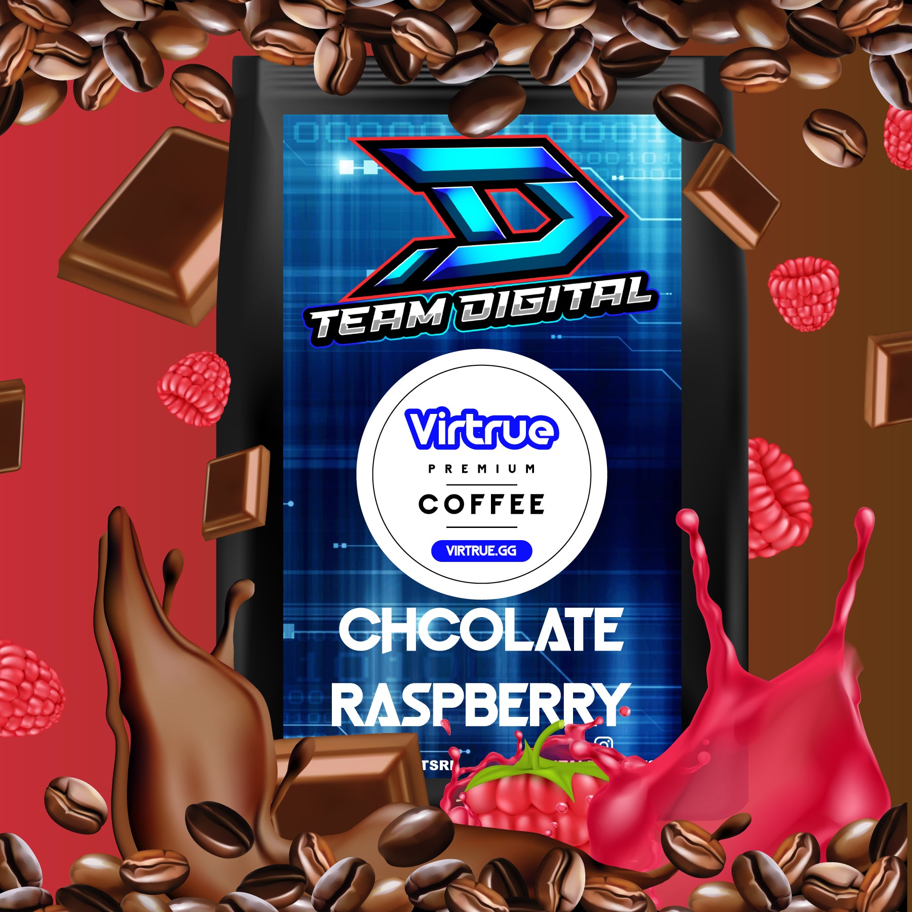 Team Digital Flavored Coffee 16oz