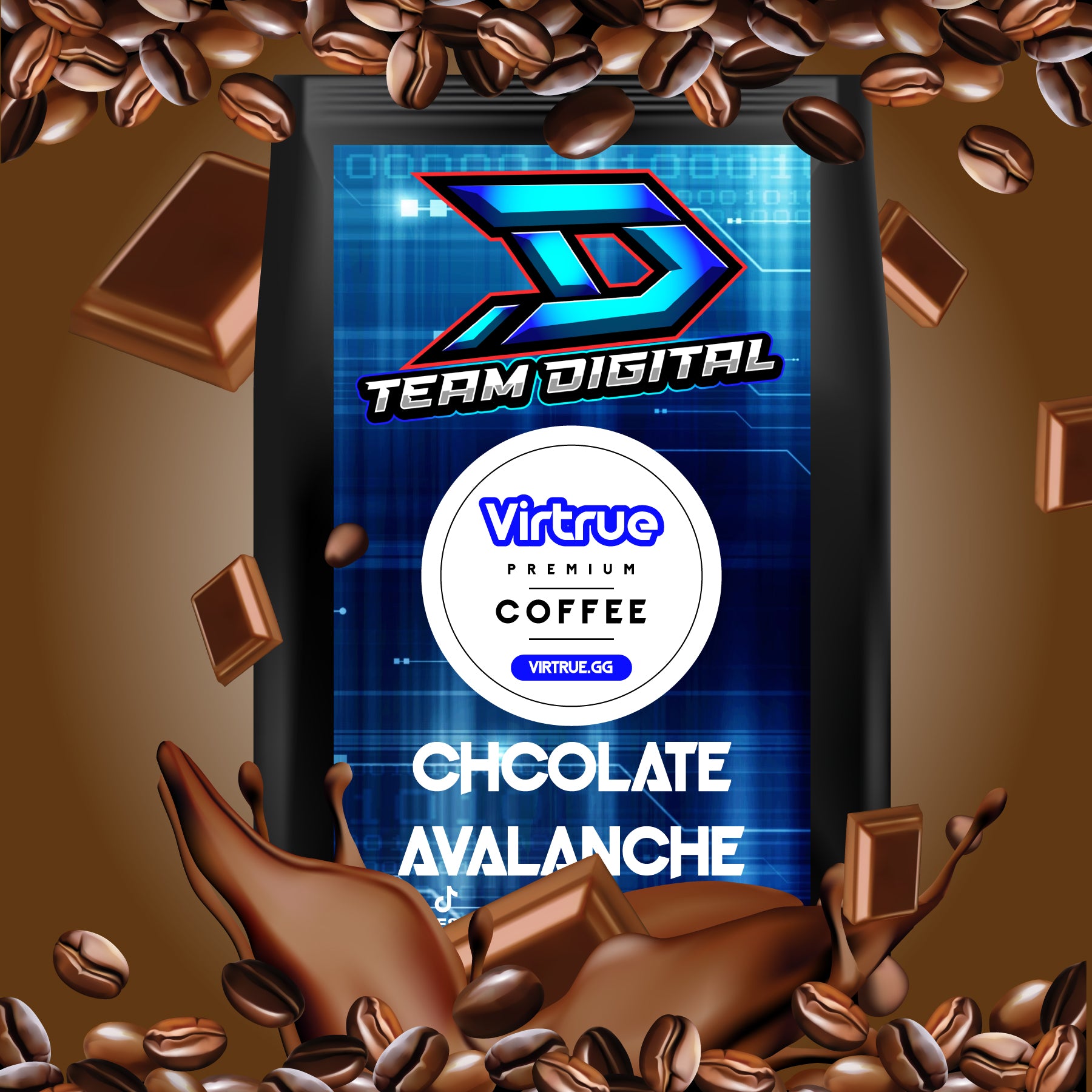 Team Digital Flavored Coffee 16oz