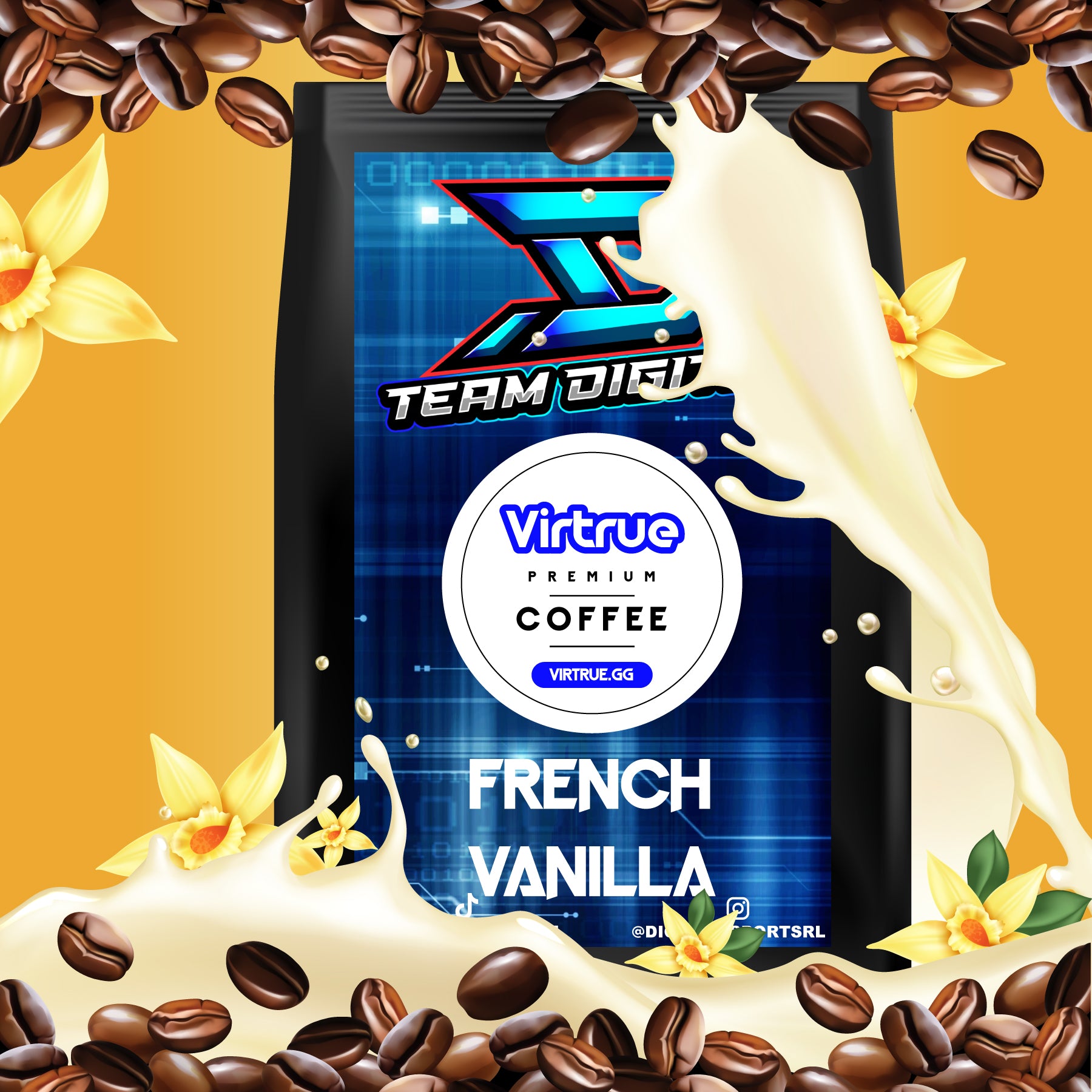 Team Digital Flavored Coffee 16oz