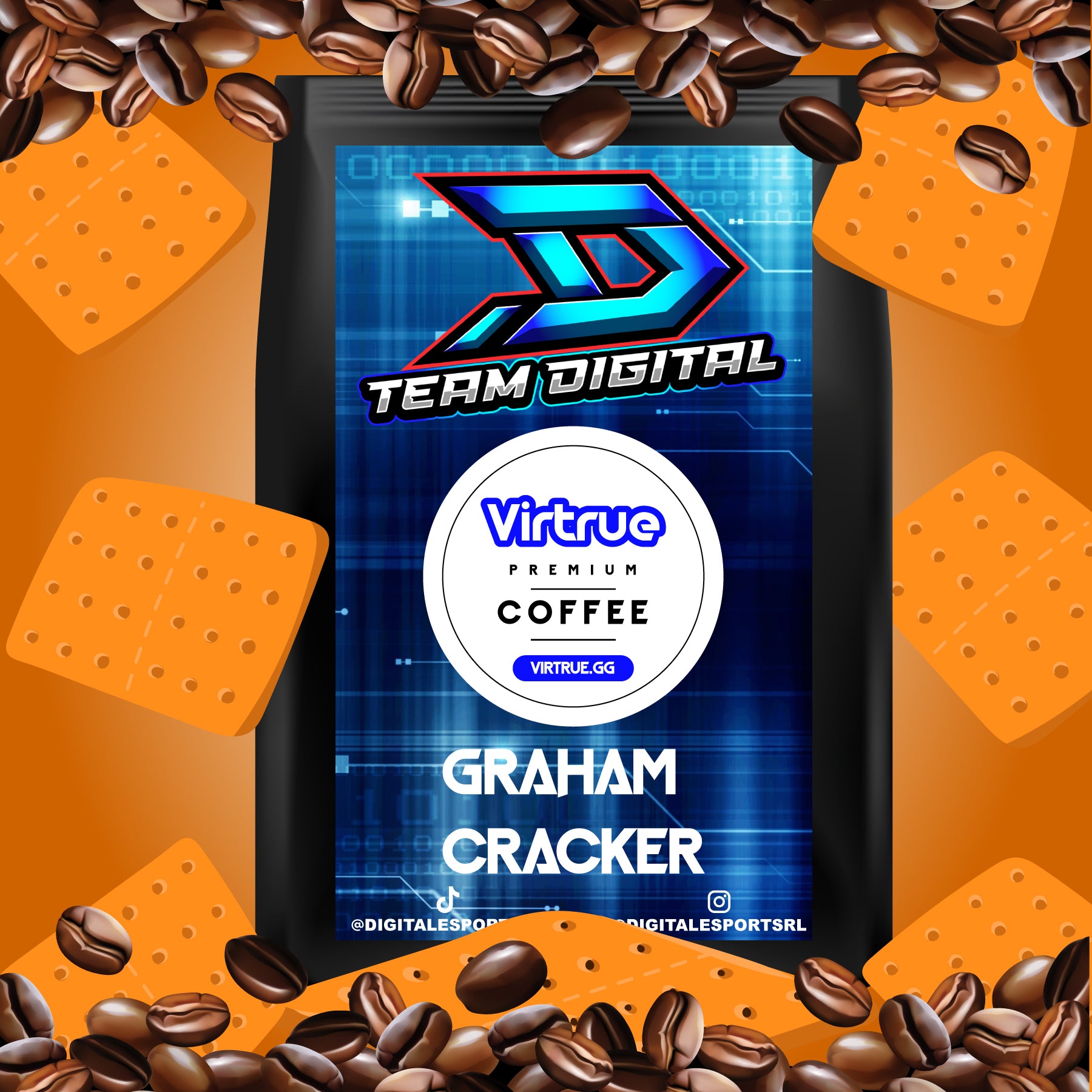 Team Digital Flavored Coffee 16oz