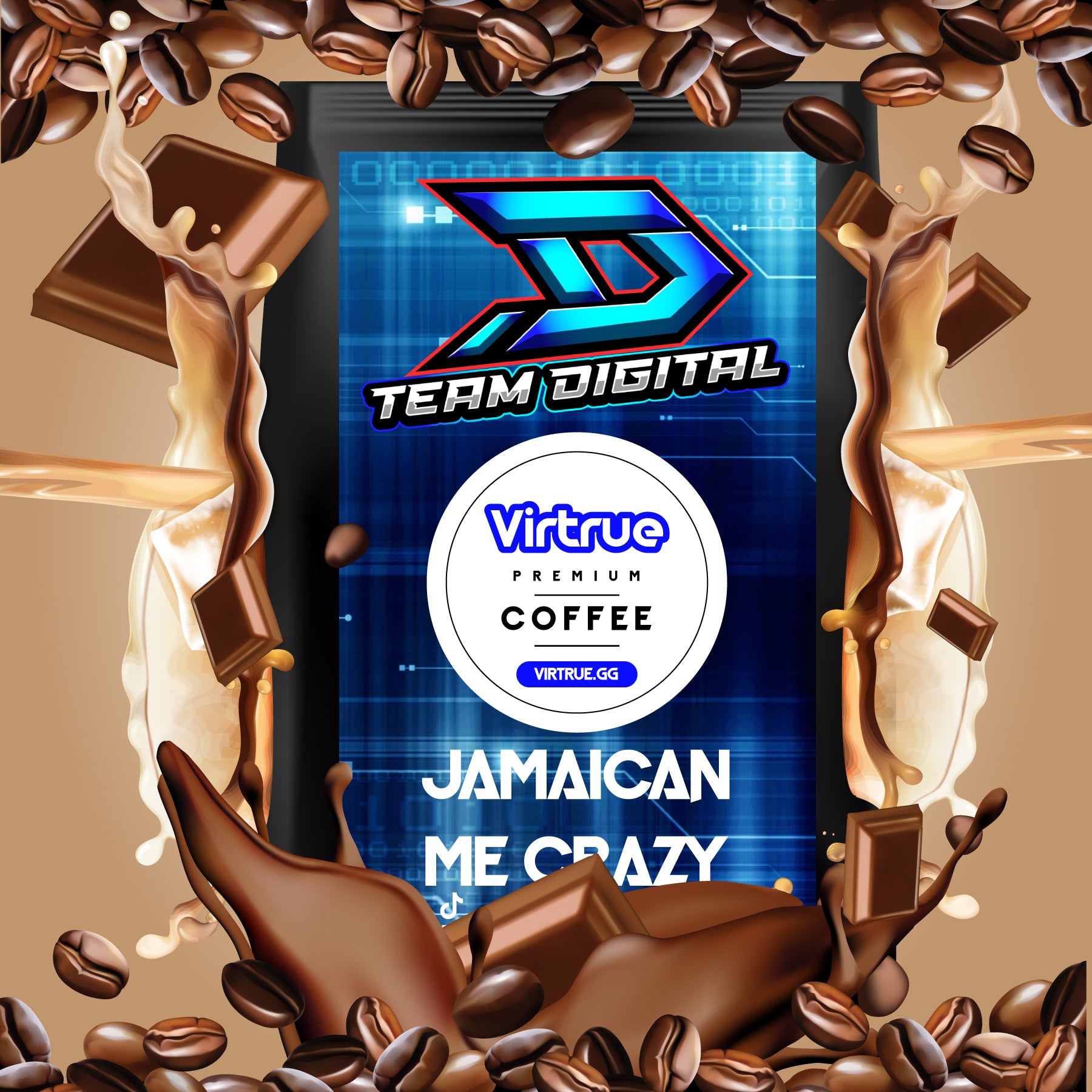 Team Digital Flavored Coffee 16oz