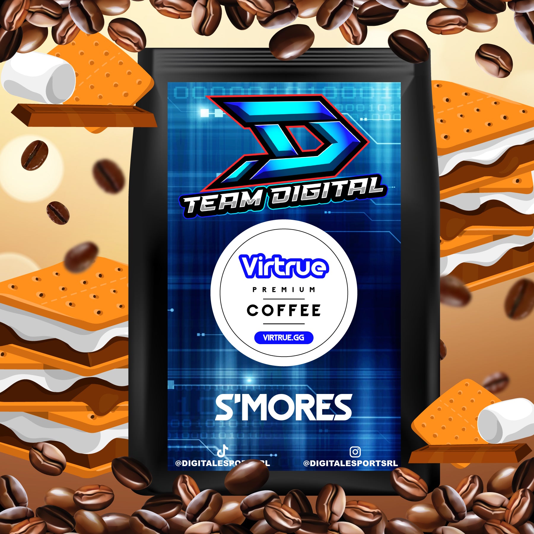 Team Digital Flavored Coffee 16oz
