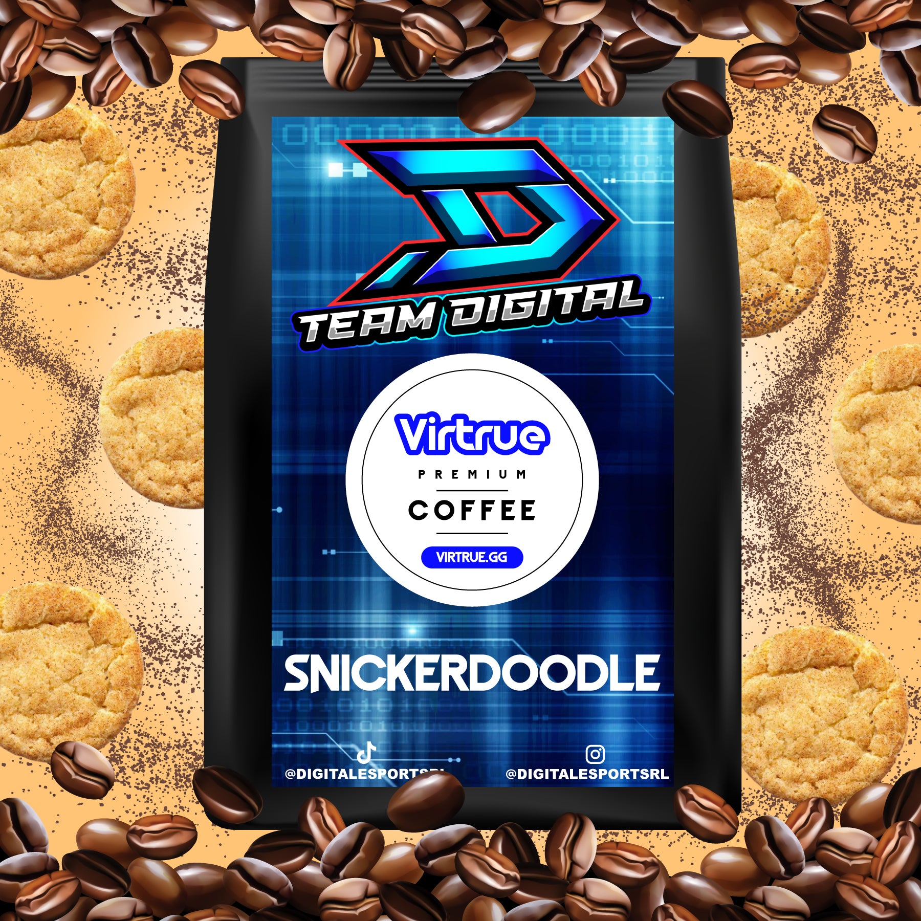 Team Digital Flavored Coffee 16oz