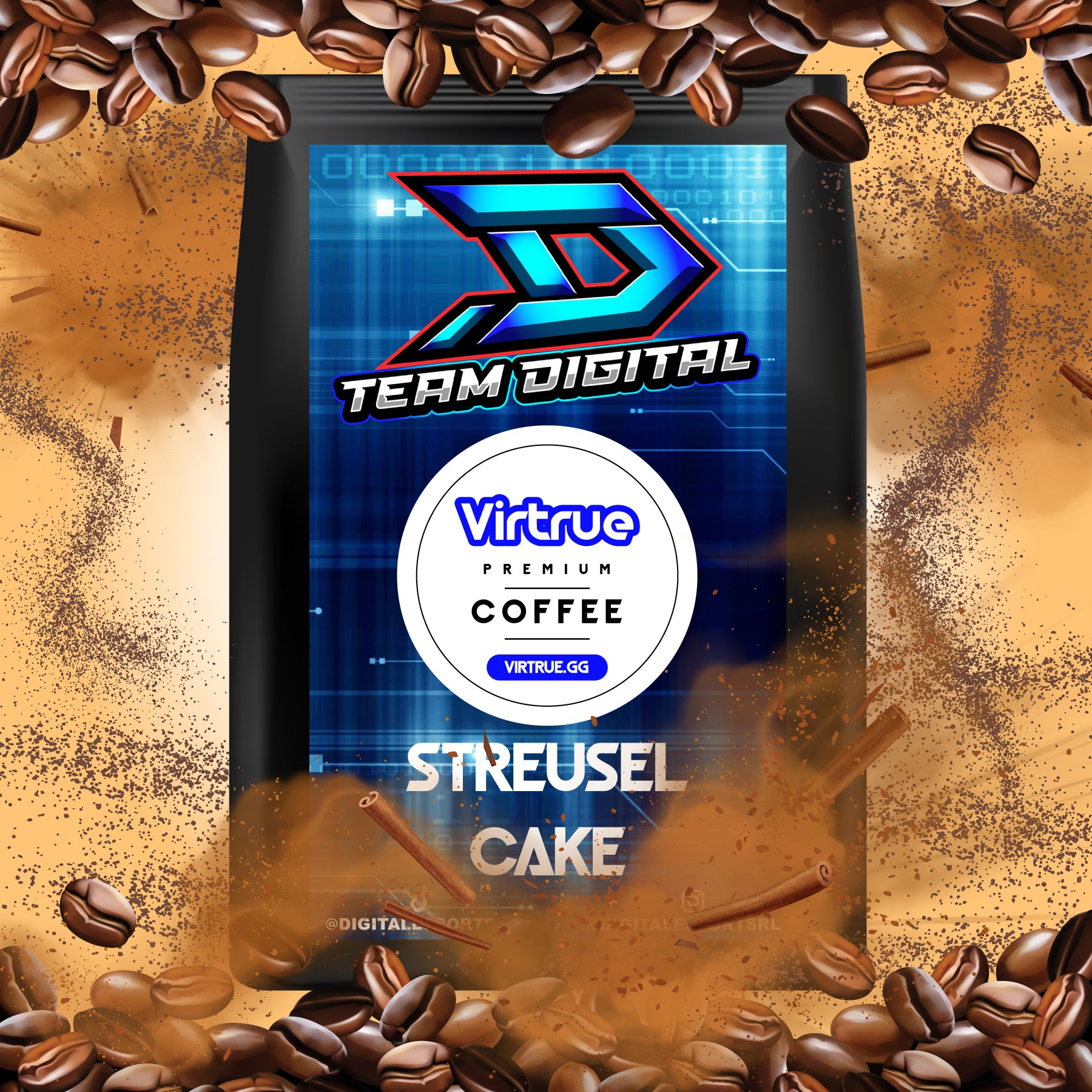 Team Digital Flavored Coffee 16oz