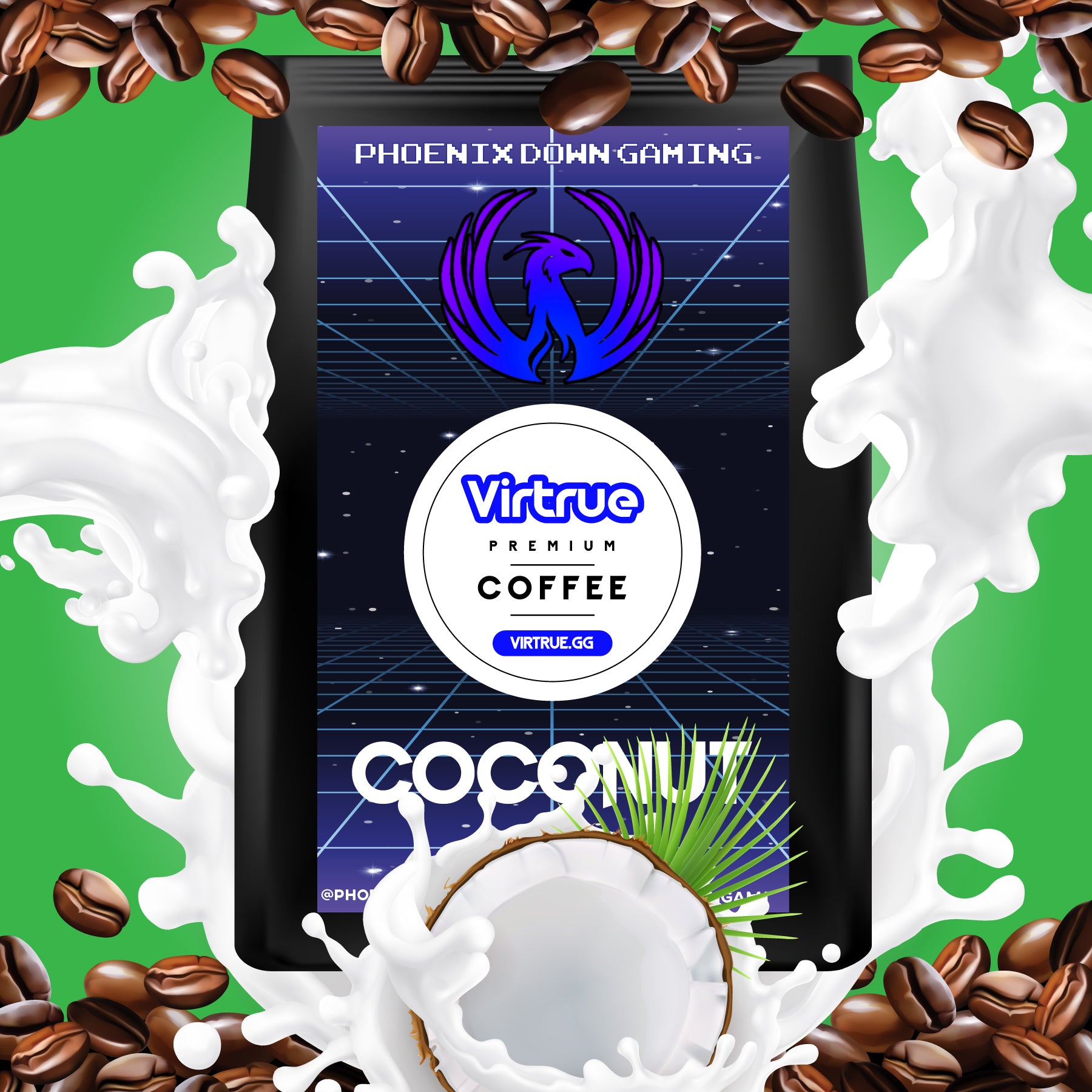 Phoenix Down Gaming Flavored Coffee 16oz