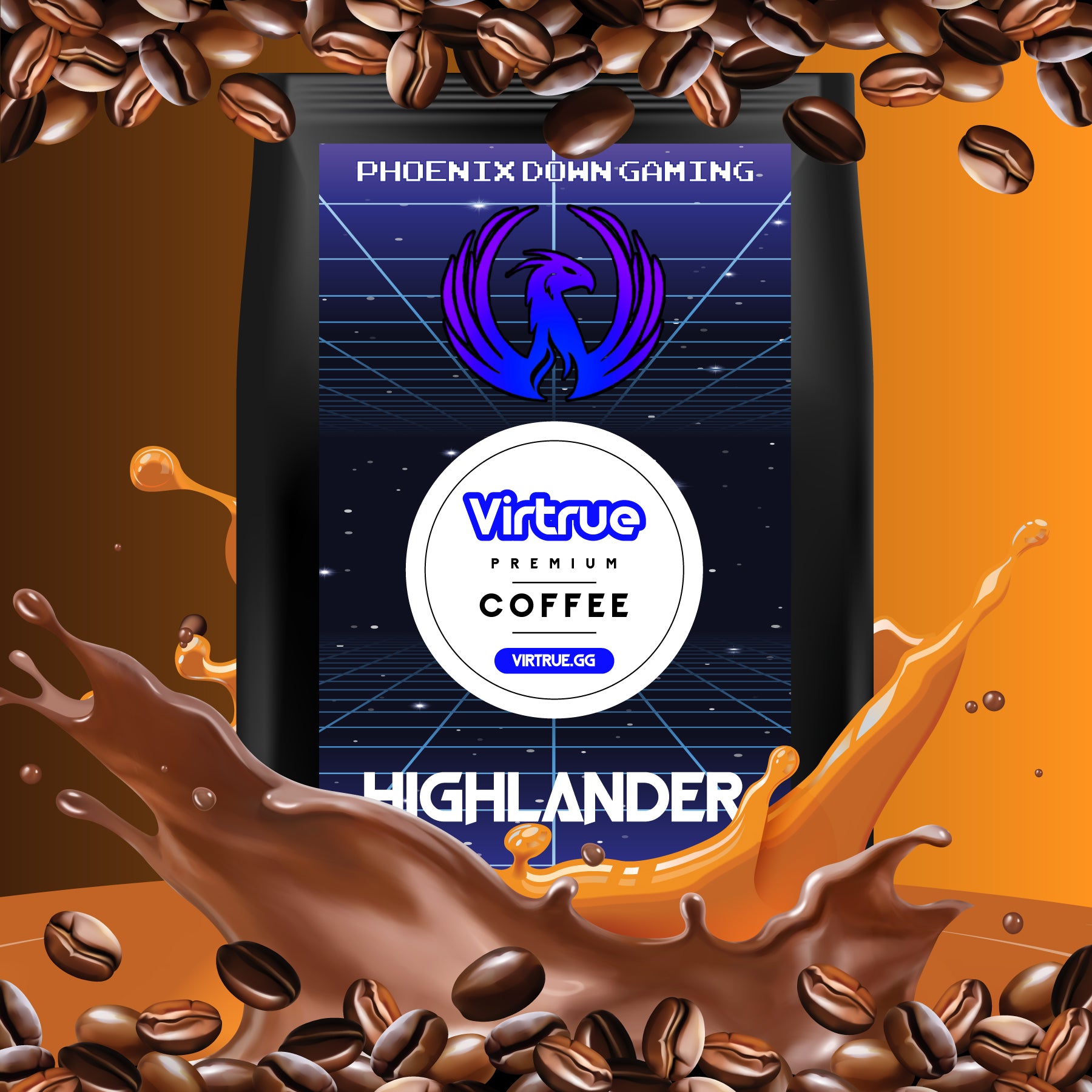 Phoenix Down Gaming Flavored Coffee 16oz