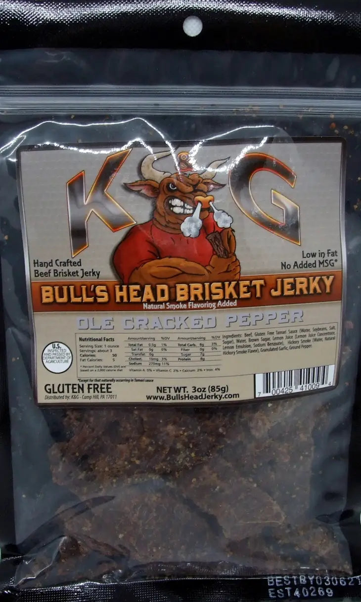 Cracked Pepper Brisket Beef Jerky 3oz