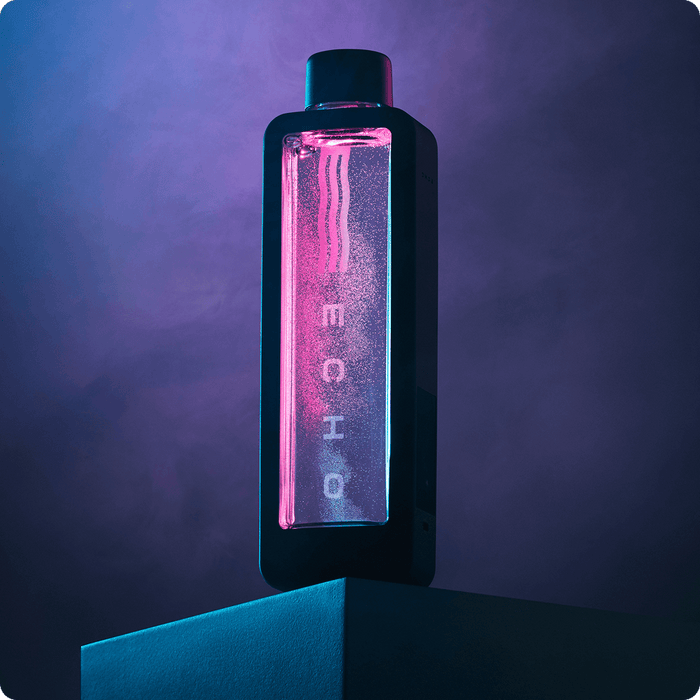 Echo Flask hydrogen water bottle on shelf 