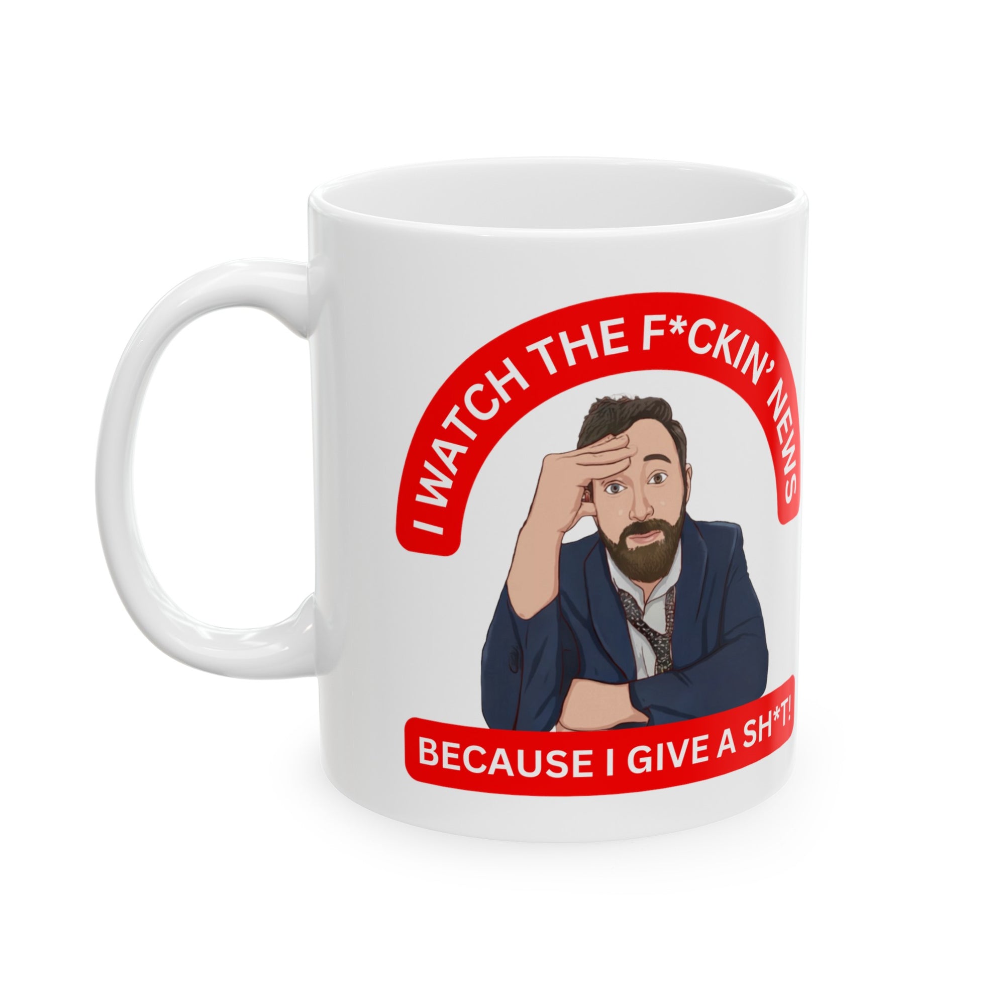 Kellerman Ceramic Mug 11oz - Inspired by The F*ckin' News
