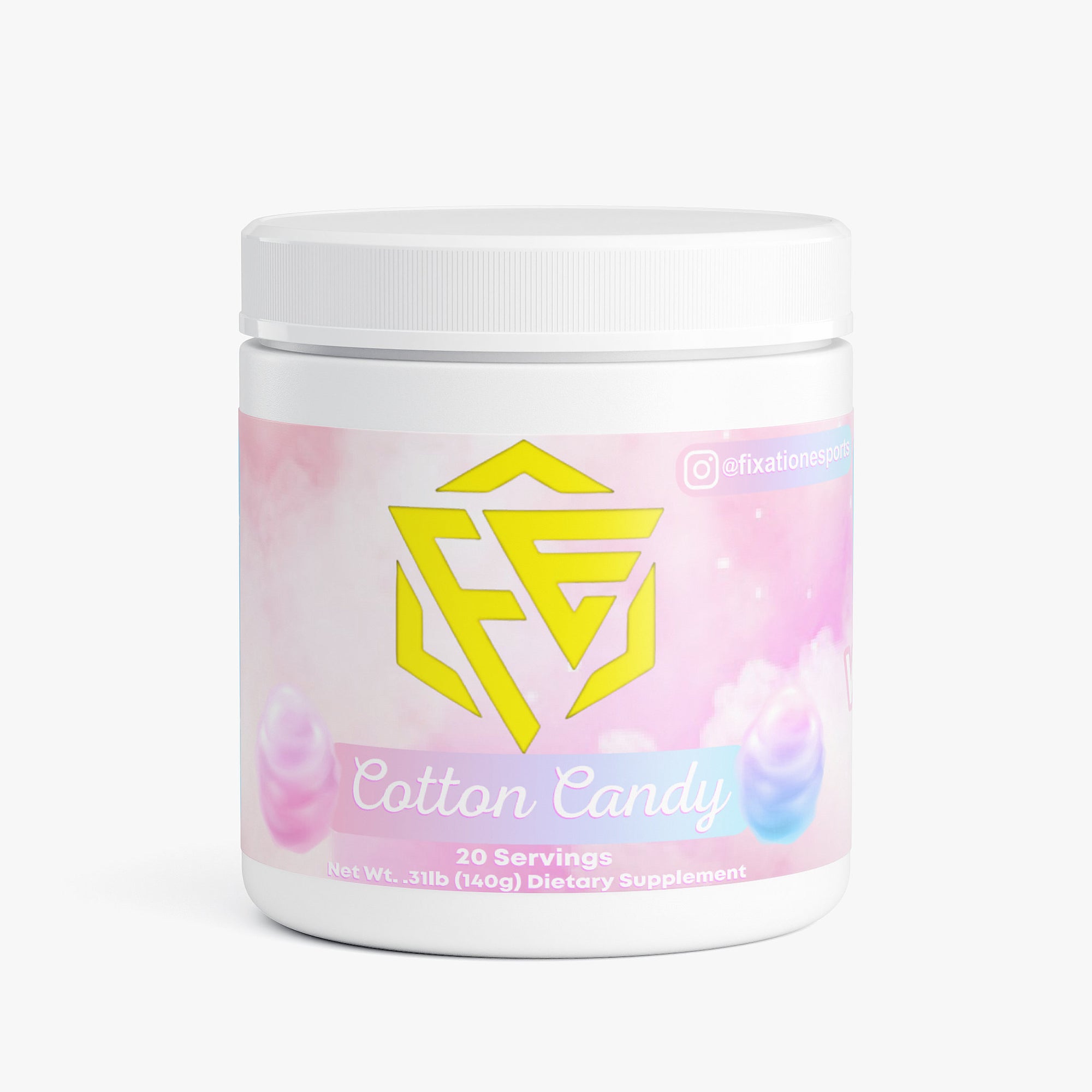 Cotton Candy Energy Powder + Focus Boost & Hydration | Inspired by Fixation Esports