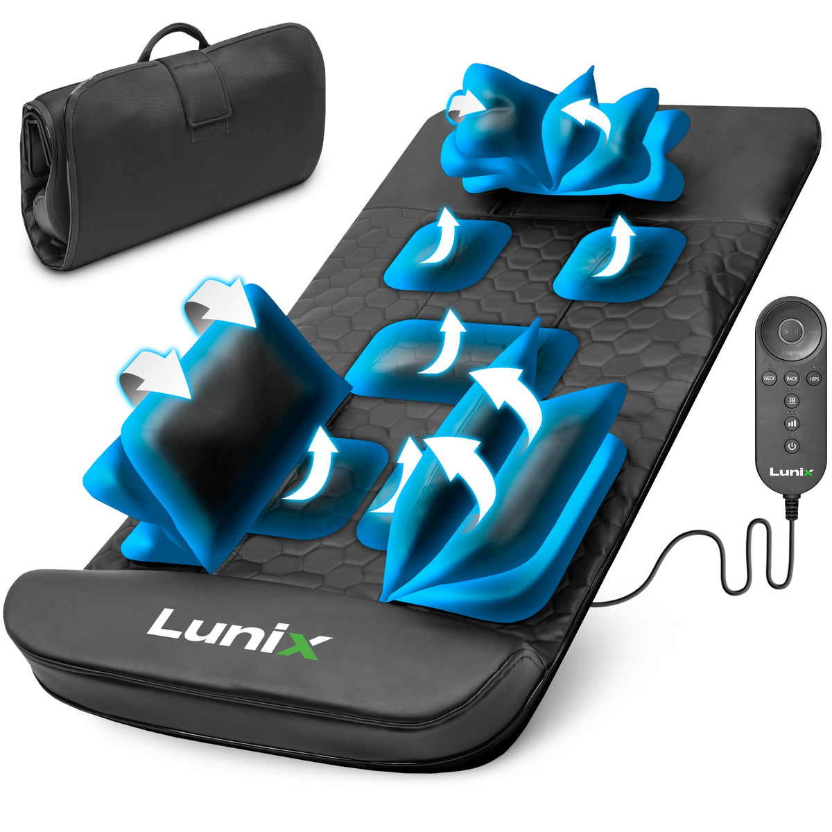 Lunix LX27 stretching and massage mat operating diagram