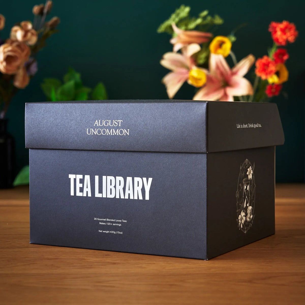 August Tea Library – Deluxe 30-Flavor Loose Leaf Tea Sampler