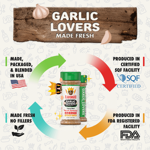 FlavorGod Garlic Lovers Seasoning made fresh sold by Virtrue