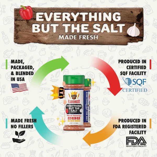 FlavorGod Everything But The Salt Seasoning made fresh sold by Virtrue