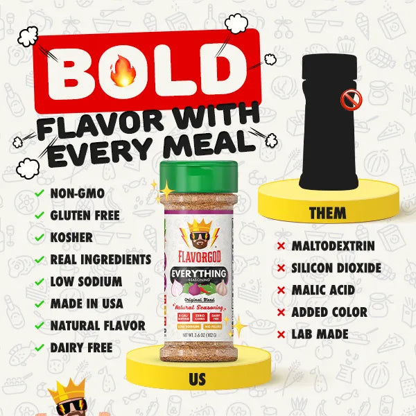 FlavorGod Everything Seasoning BOLD flyer sold by Virtrue