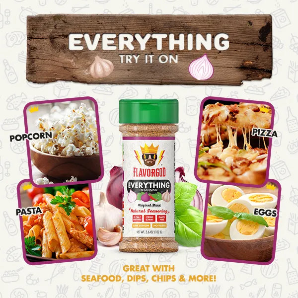 FlavorGod Everything Seasoning try it on flyer sold by Virtrue