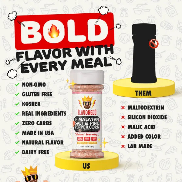 FlavorGod Himalayan Salt & Pink Peppercorn Finisher bold flyer sold by Virtrue