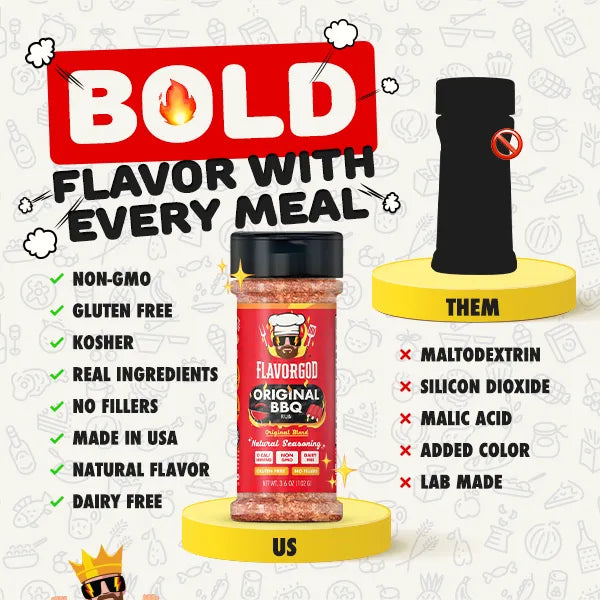 FlavorGod Original BBQ Seasoning BOLD flyer sold by Virtrue