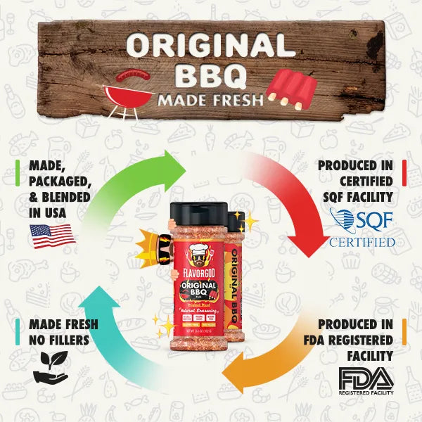 FlavorGod Original BBQ Seasoning made fresh sold by Virtrue