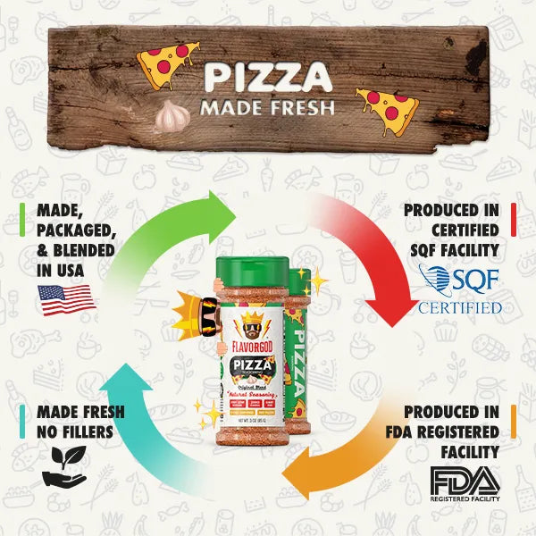 FlavorGod Pizza seasoning made fresh sold by Virtrue