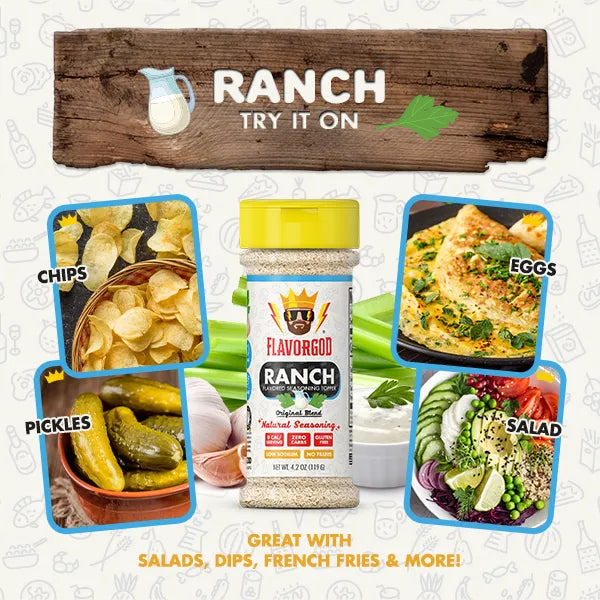 FlavorGod Rach seasoning try it on flyer sold by Virtrue