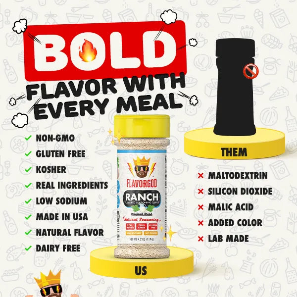 FlavorGod Rach seasoning BOLD flyer sold by Virtrue
