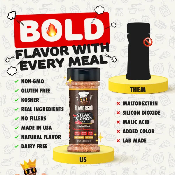 FlavorGod Steak and Chop Rub BOLD flyer sold by Virtrue