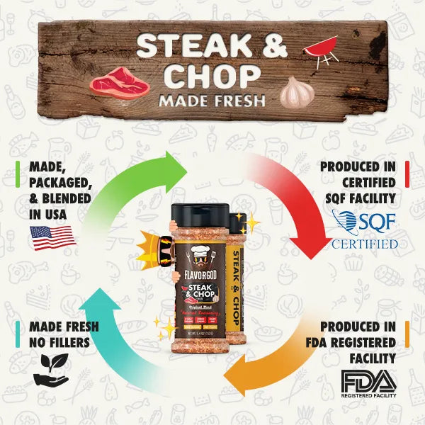 FlavorGod Steak and Chop Rub made fresh flyer sold by Virtrue