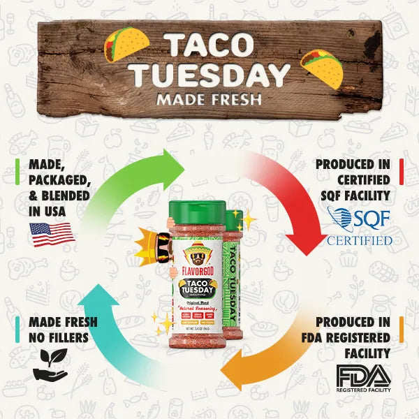 FlavorGod Tace Tuesday Seasoning made fresh sold by Virtrue