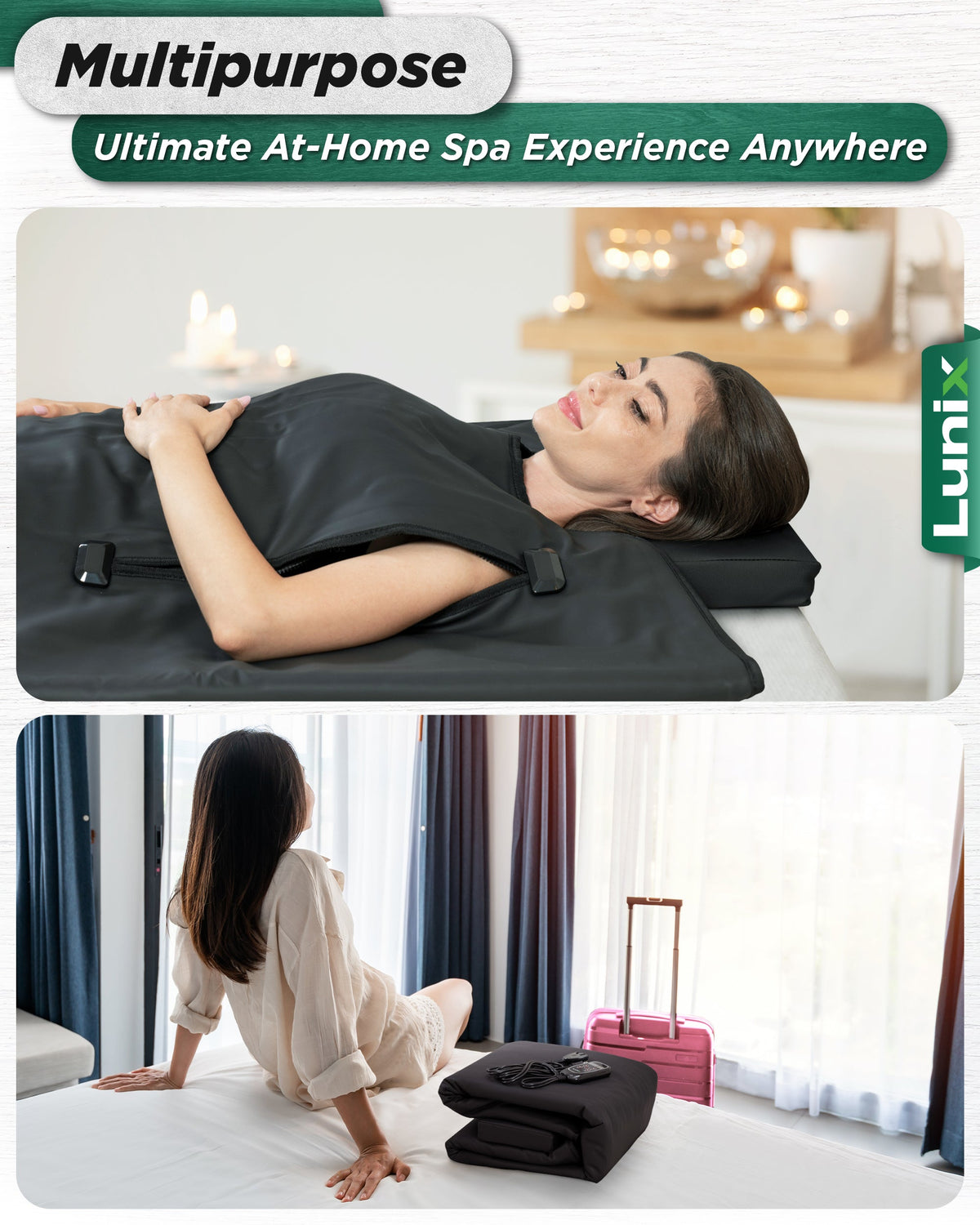 Lunix LX17 foldable portable sauna blanket